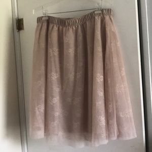 Champagne Tulle Skirt